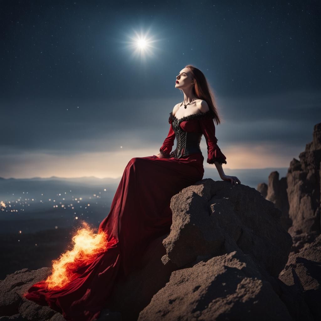 Vampire's Burning Demise at Twilight