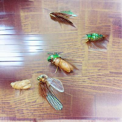 Detailed Cicada Close-Up on Branch