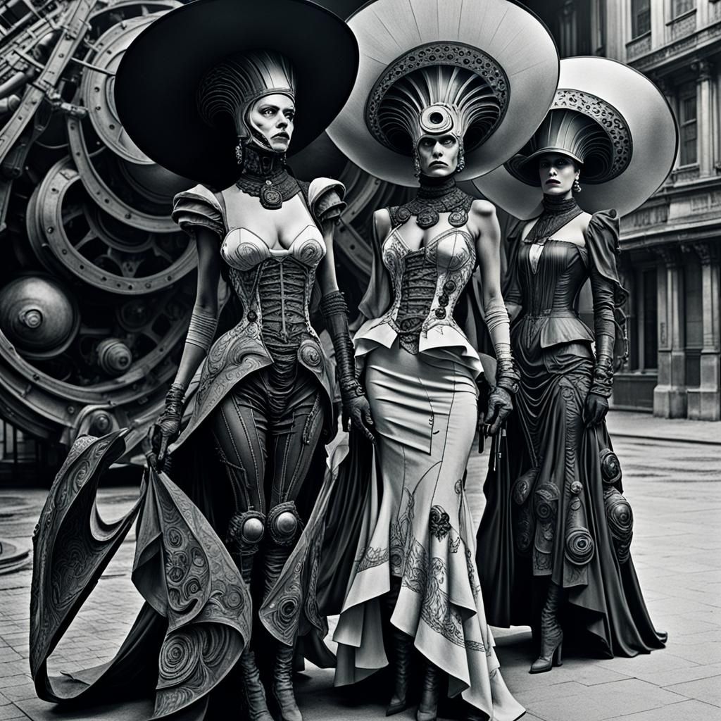 Baroque Ladies in Post-Apocalyptic Dieselpunk Style