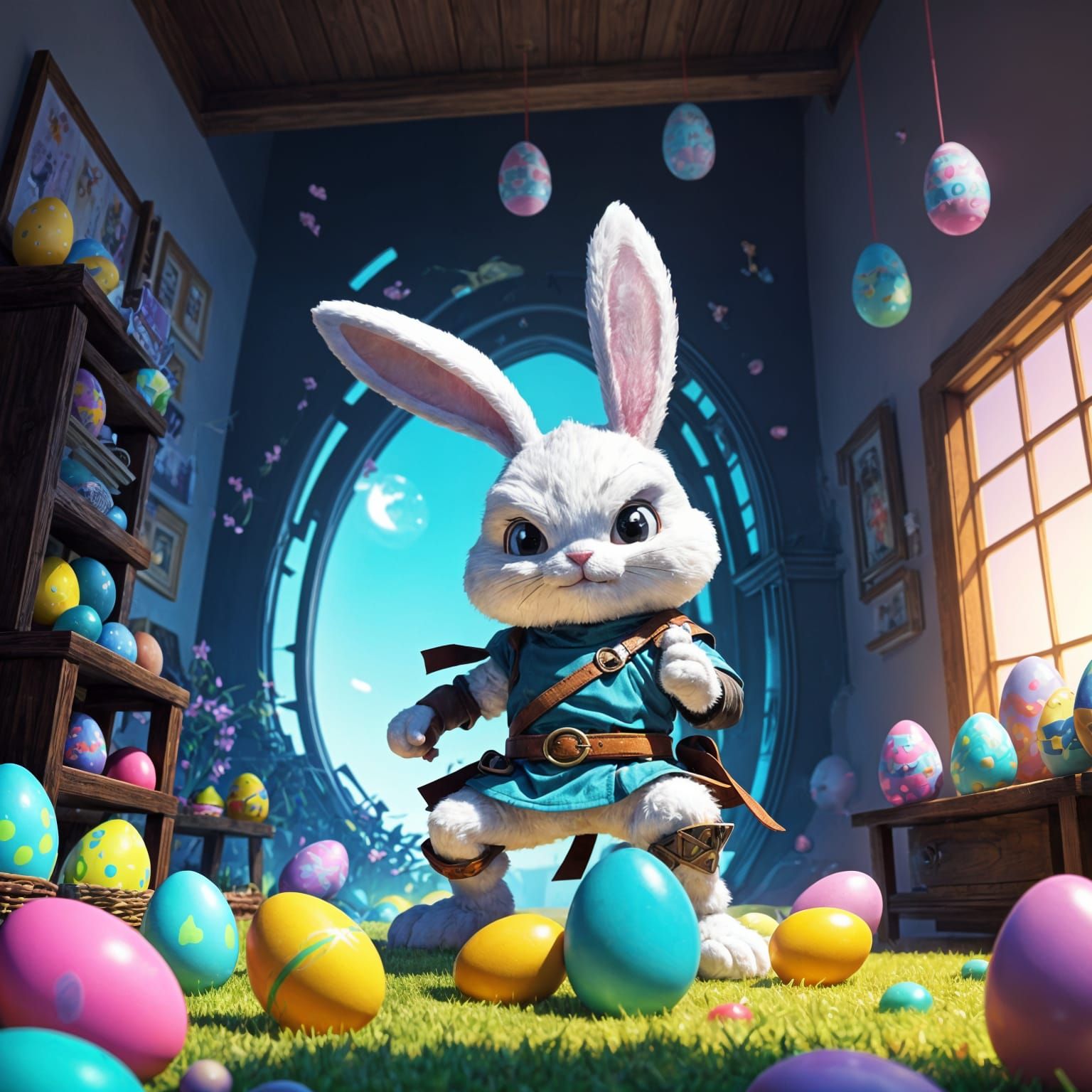 Easter Bunny in Stealth Mode