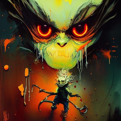 Sinister Imp Speedpaint in Maximalist Style