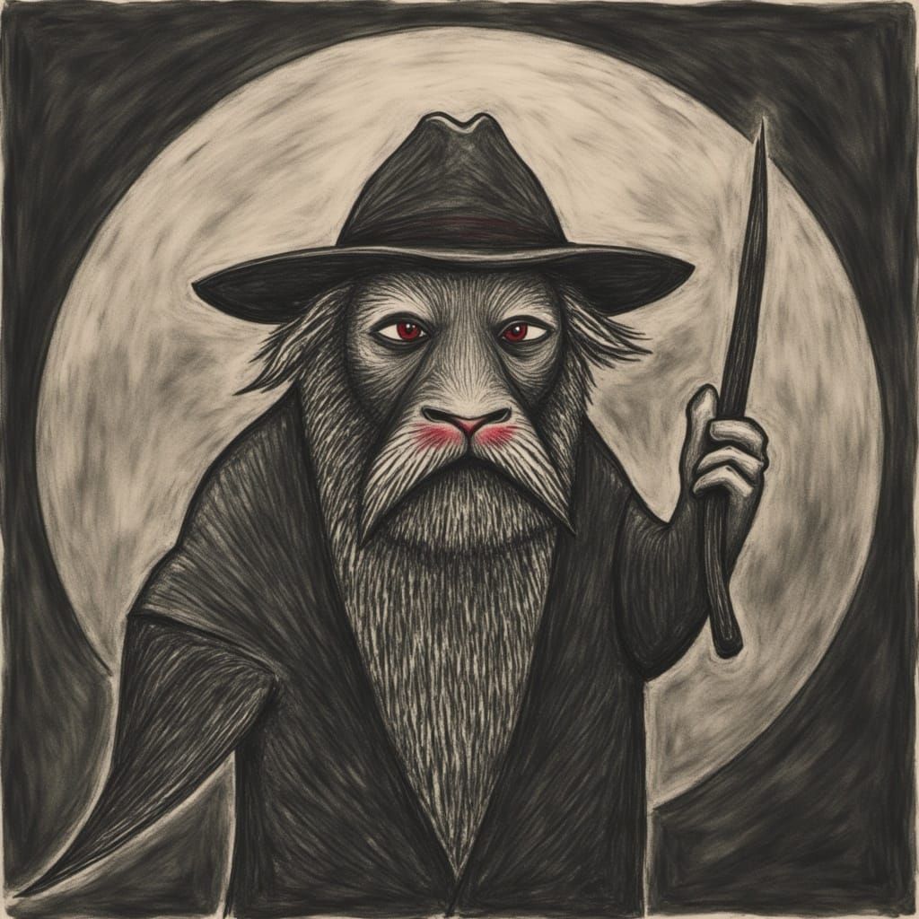 Charcoal Doom AI Image