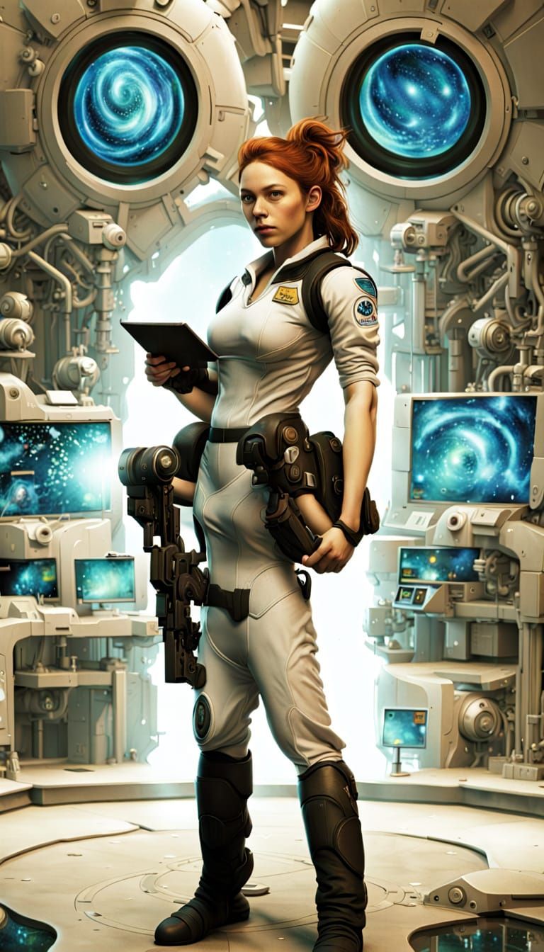 Science Fiction Image of a Starship Chief Engineer