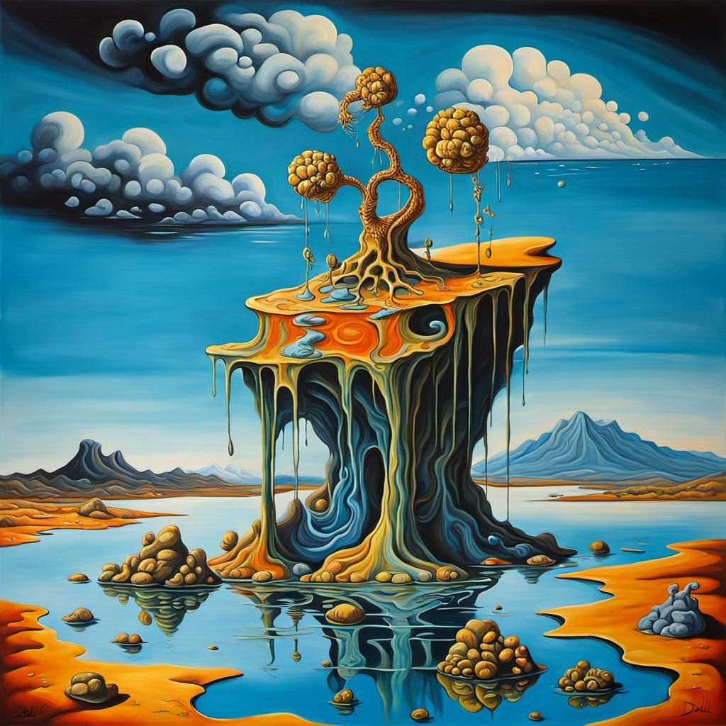 Fraggle Rock in Surrealist Dali Style