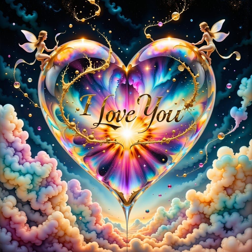 Surreal Valentine's Day Card in Dreamlike Hyperkraximalismus...