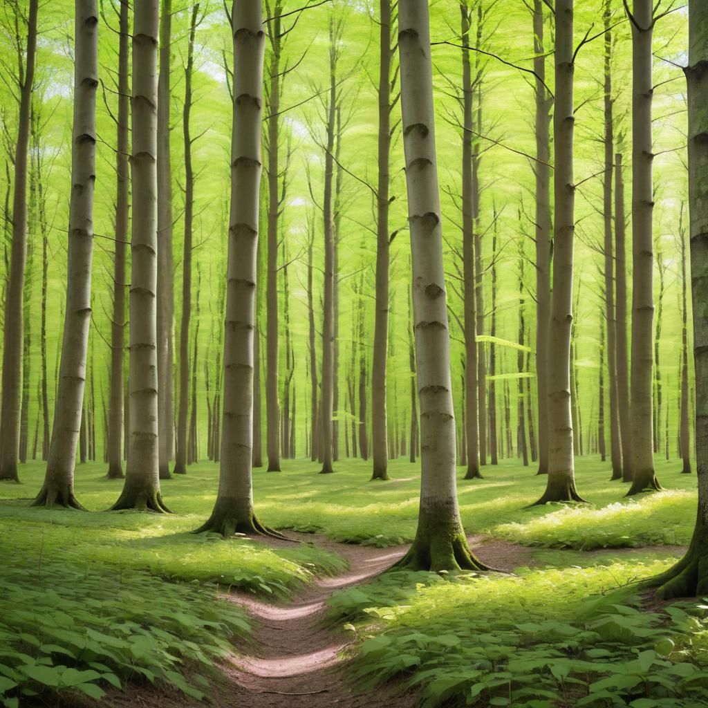 Spring Beech Forest: Professional Photography