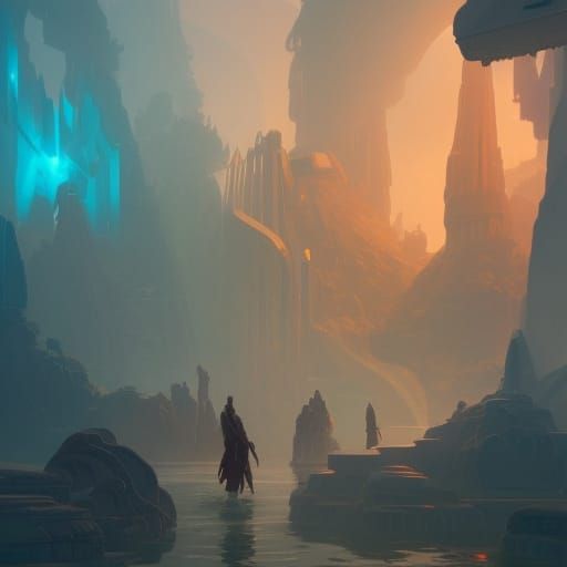 Atlantis People: Hyperdetailed Concept Art