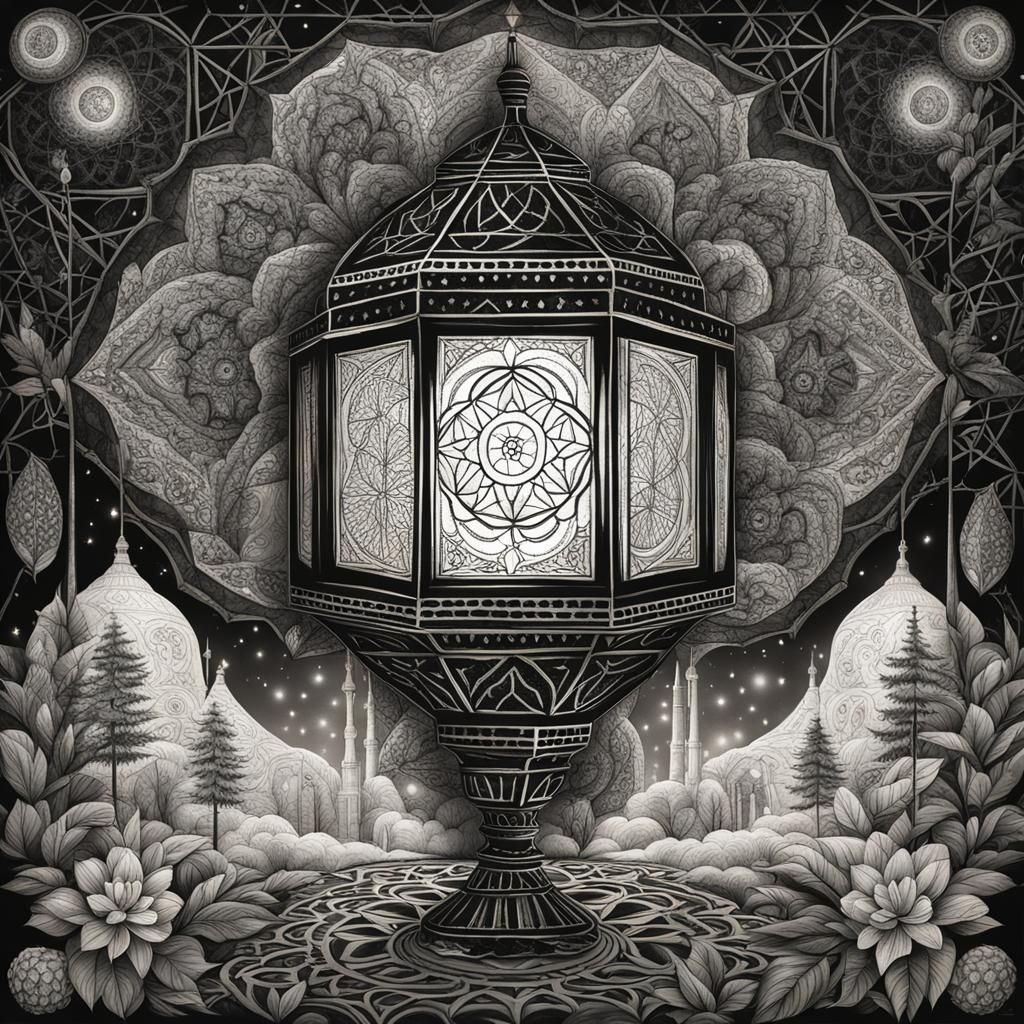 Giant Forest Creature with Sacred Geometry Skin