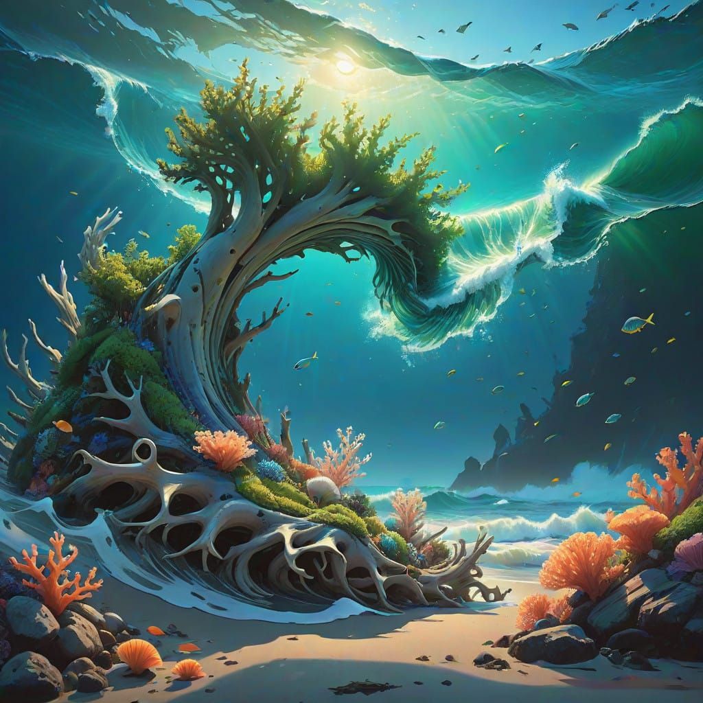 Ethereal Wave Elemental in Oceanic Splendor