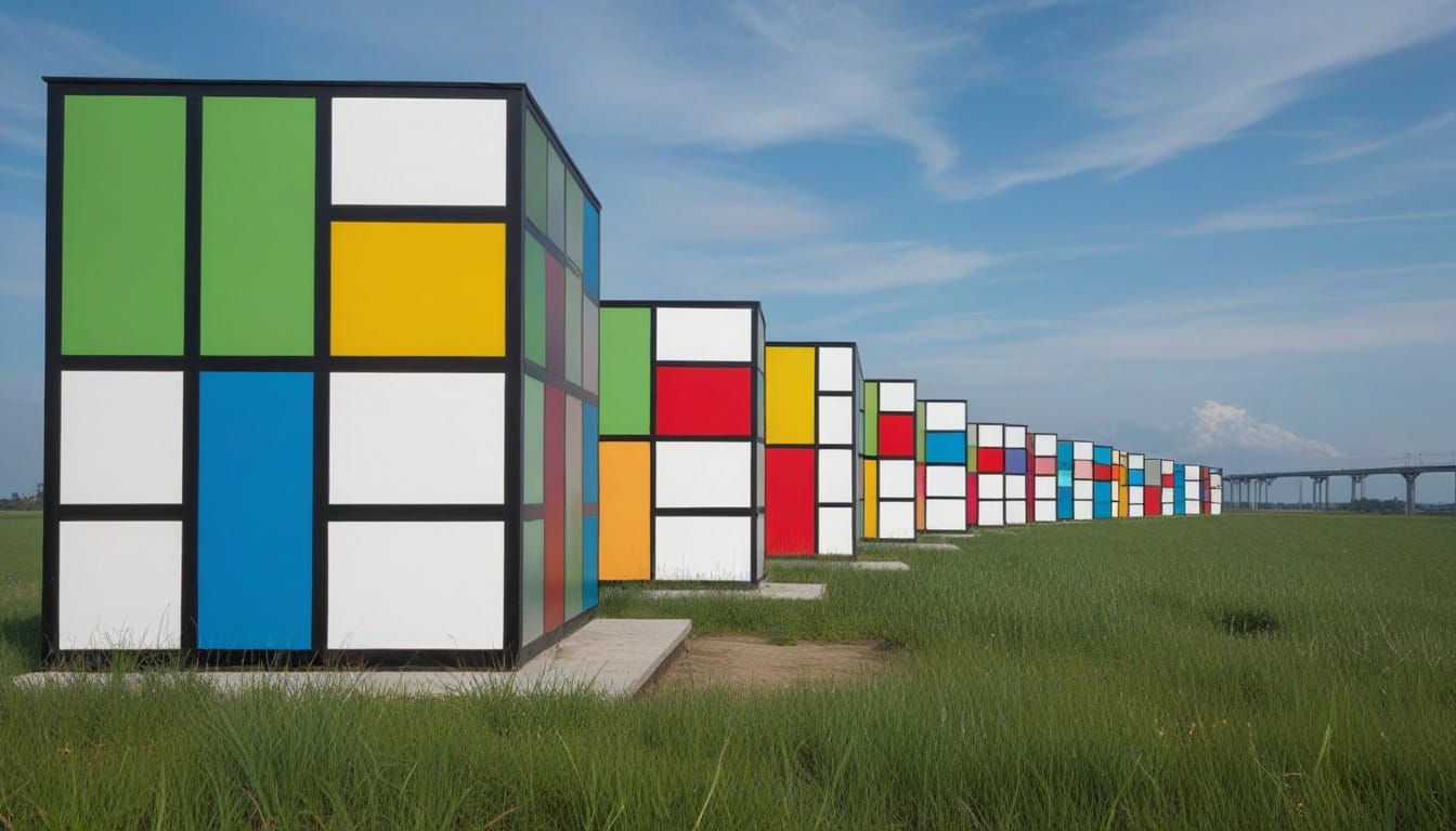 Black Orchid Emerges from Grotto: Digital Art