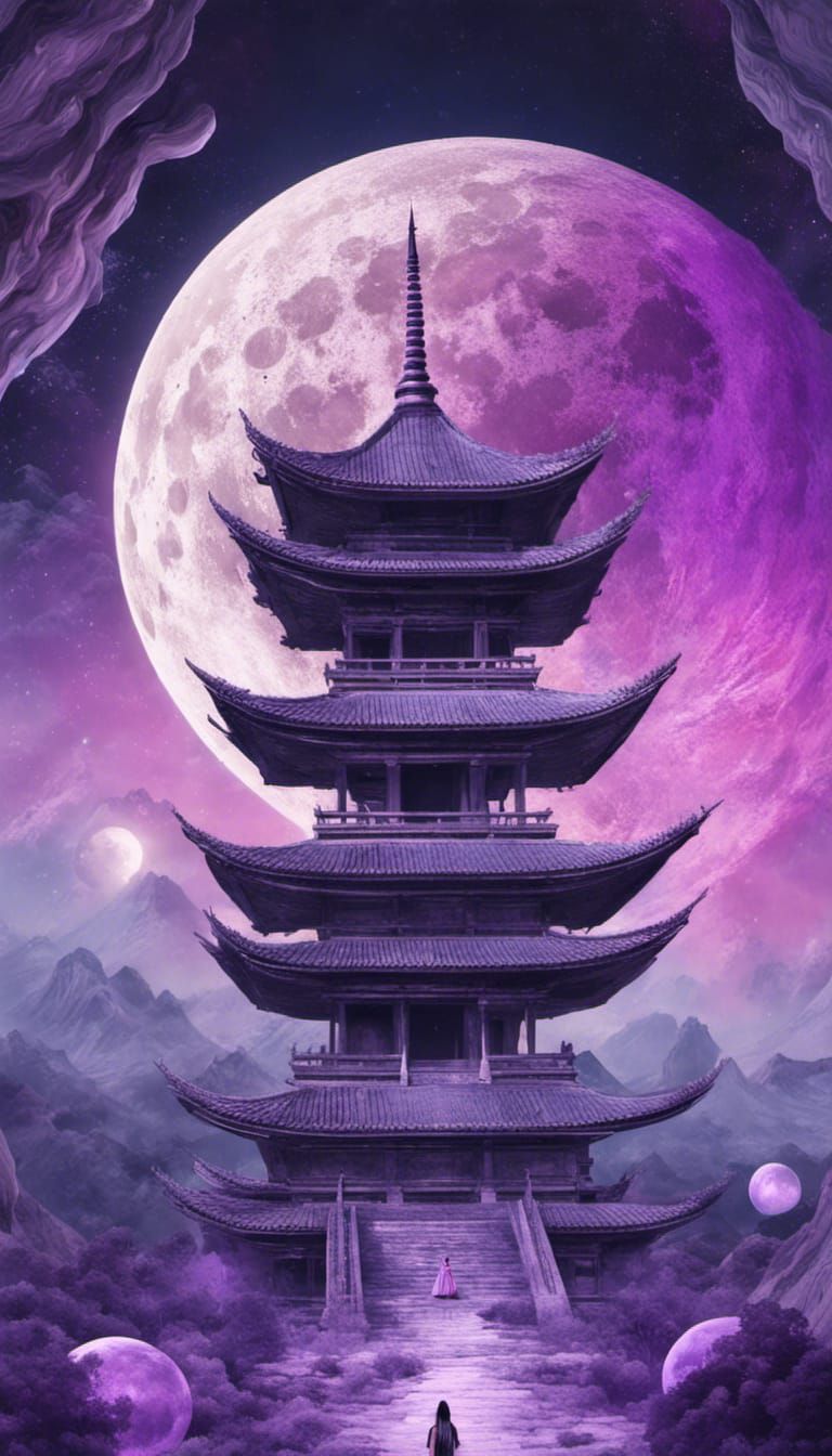 Surreal Cosmic Beauty of a Crystalline Palace on the Moon