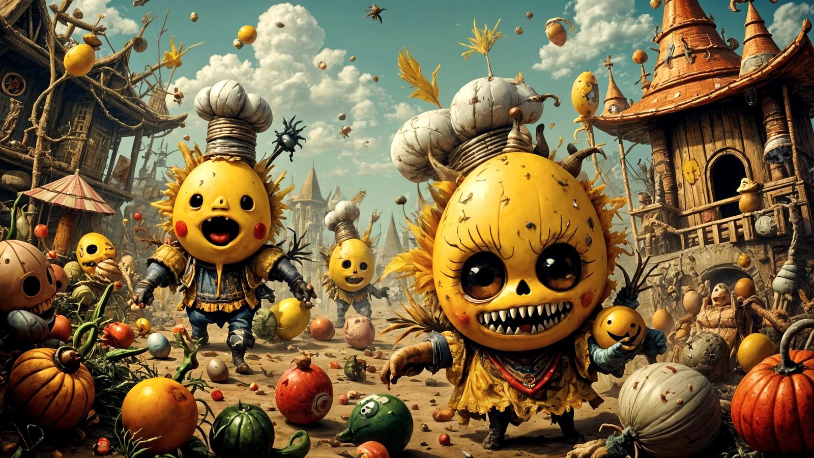 Furious Eggs Lead Food Fight in Voodoo Style