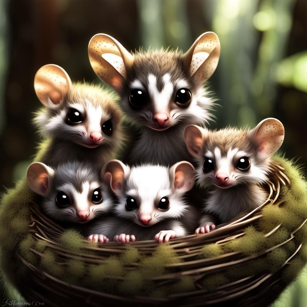 Holographic Dragon Hatchlings in Fractal Forest