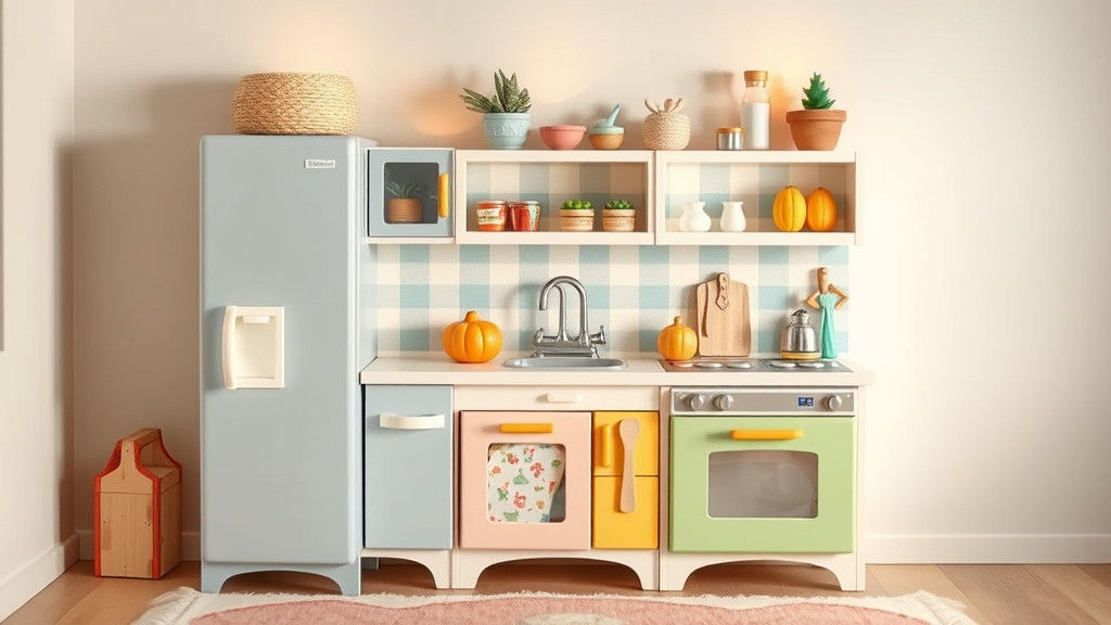 Enchanting Miniature Kitchen Playset in Storybook Style