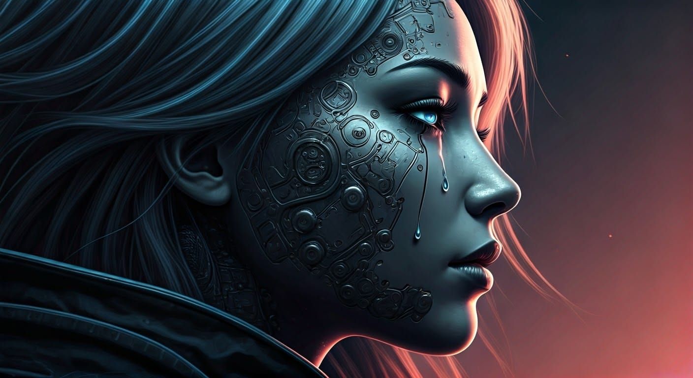 Cyberpunk Goddess with Bionic Implants in Stunning 8K