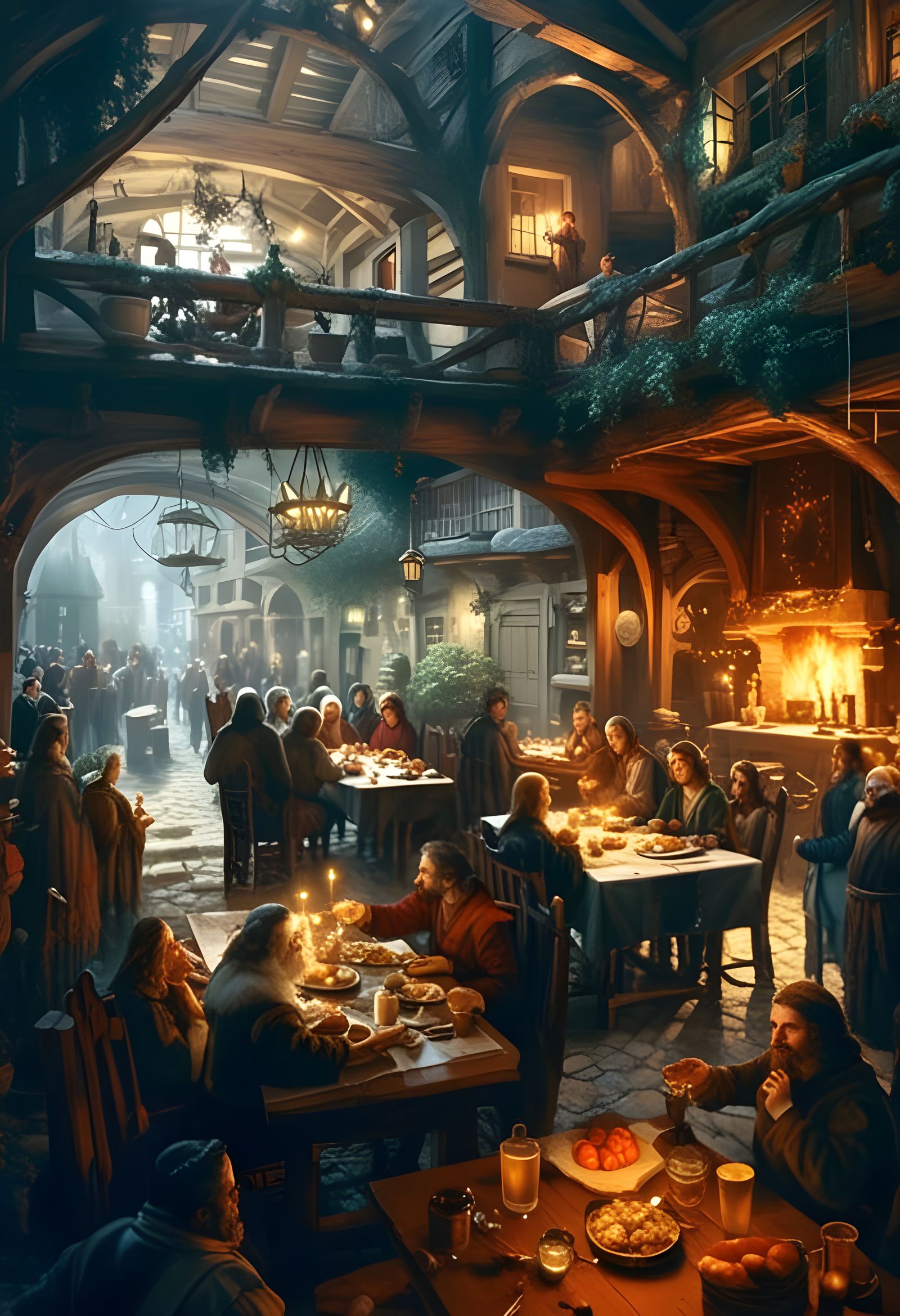 Dinner served at Fat Friar Inn