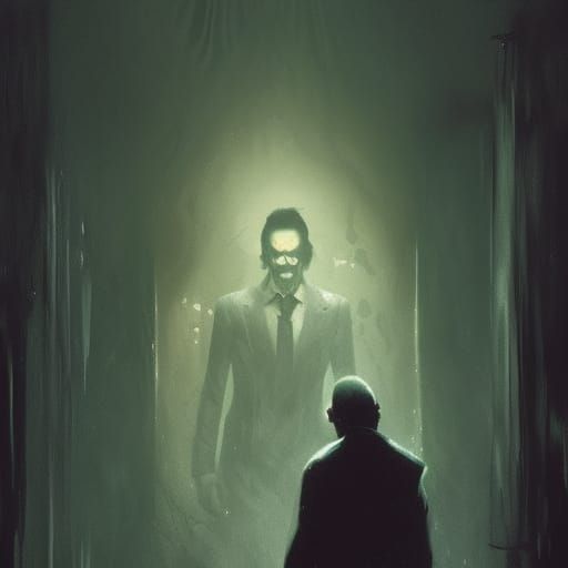 Sinister Portrait Inspired by Eldritch Horror