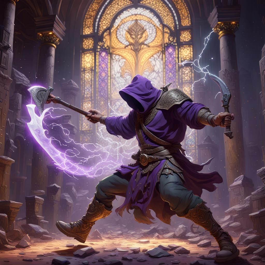 Spectral Battle: Warrior vs Ghost in Dark Fantasy Style