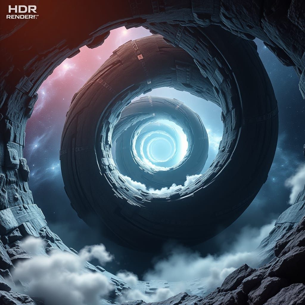 Spiral: Cosmic Whirlpool in Unreal Engine 5 Style