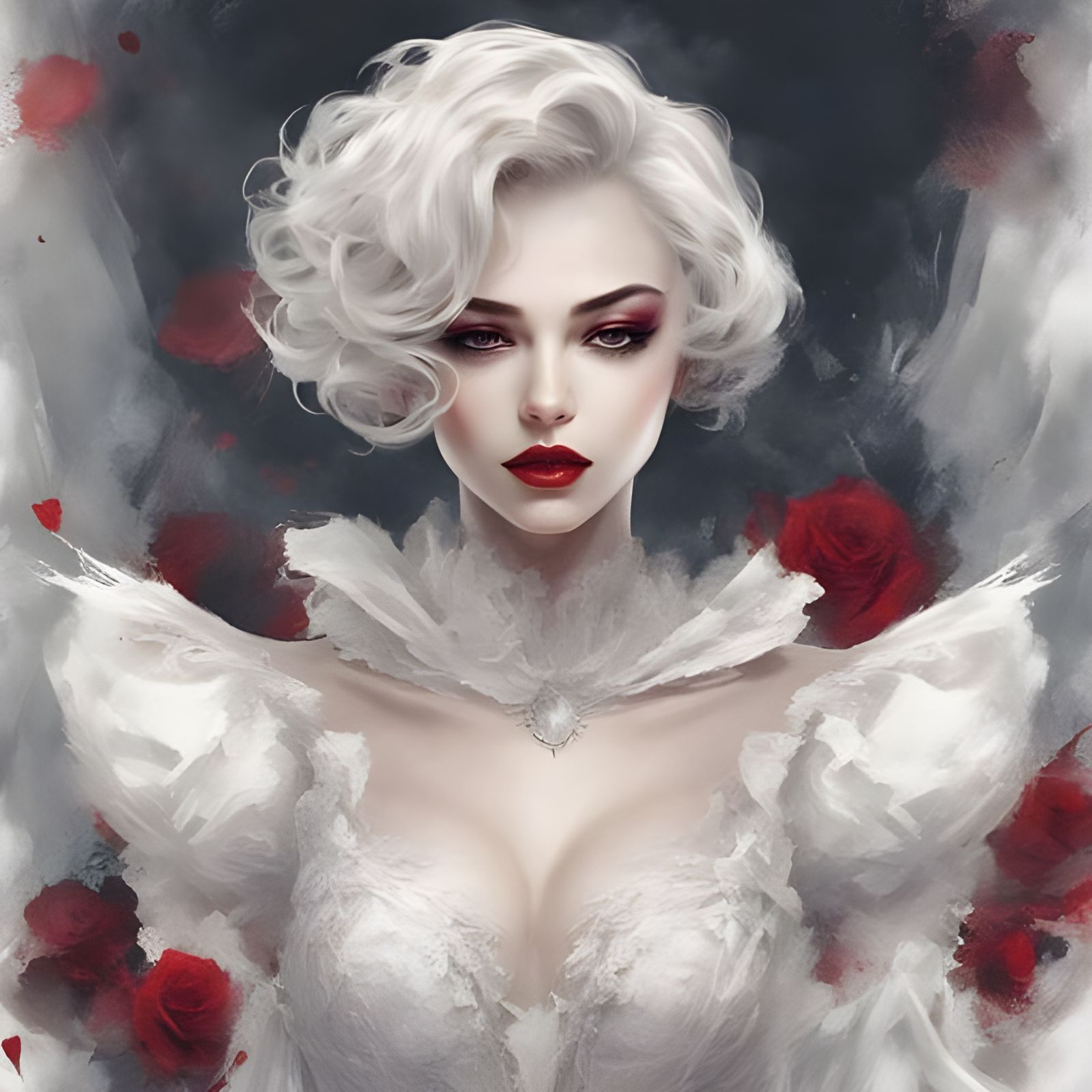 Gothic Beauty Portrait in Masterpiece Style