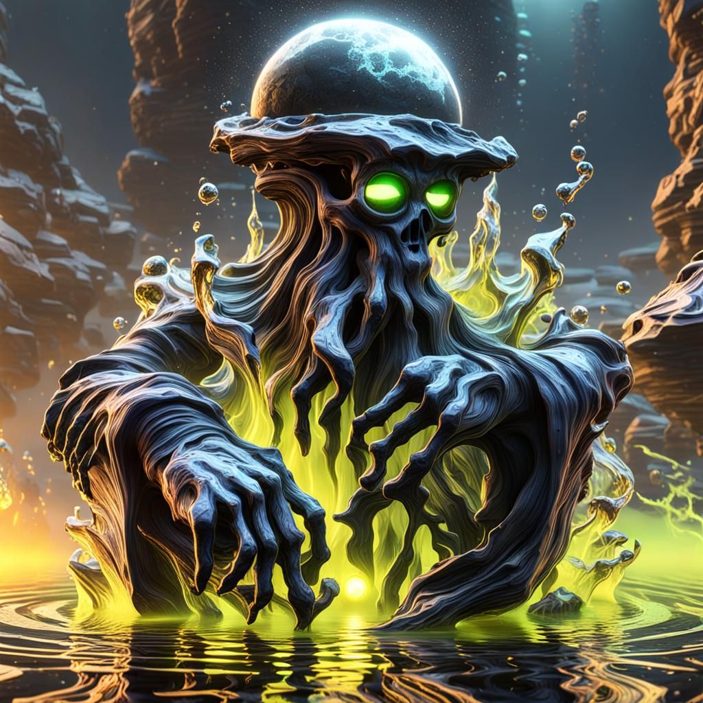 sand ghost,Sand paper ,smooth ice,splinter wood ,liquid merc...