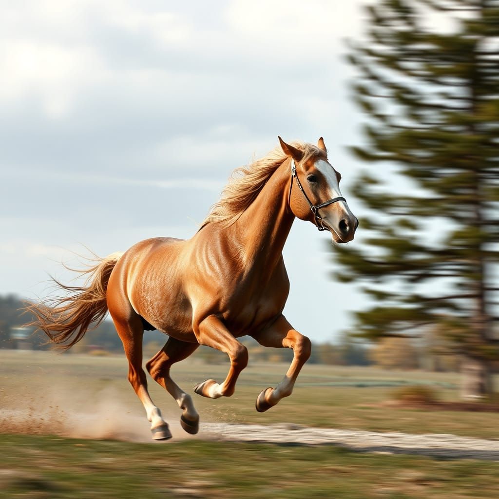 Sleek Equestrian Goddess Embodies Speed and Freedom