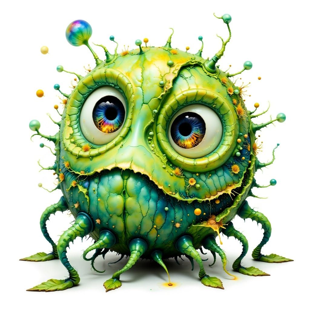 <lora:hyperkraximalismus:1.0> Excited Caterpillar With lots of legs