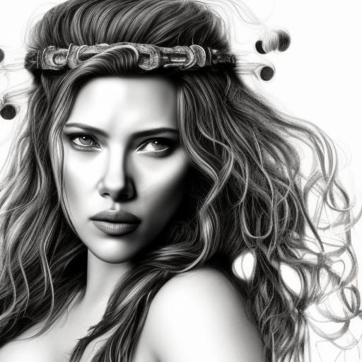 Hyperrealistic Red Sonja Digital Illustration in 8k