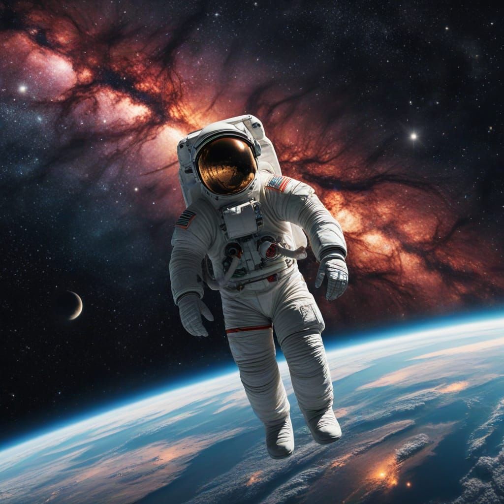 Cosmic Wanderer in a Vibrant Galaxy