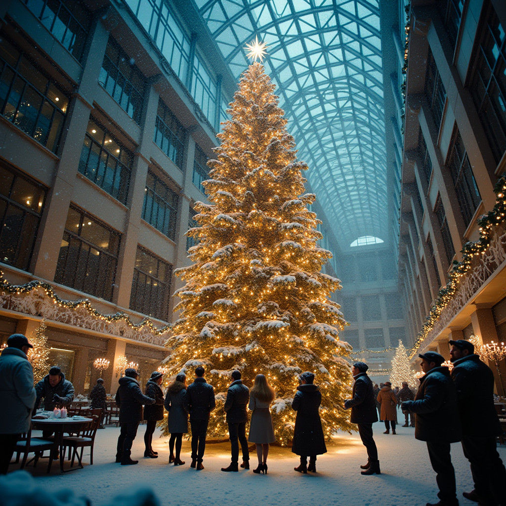 Majestic Christmas Tree at Corporate Office Atrium