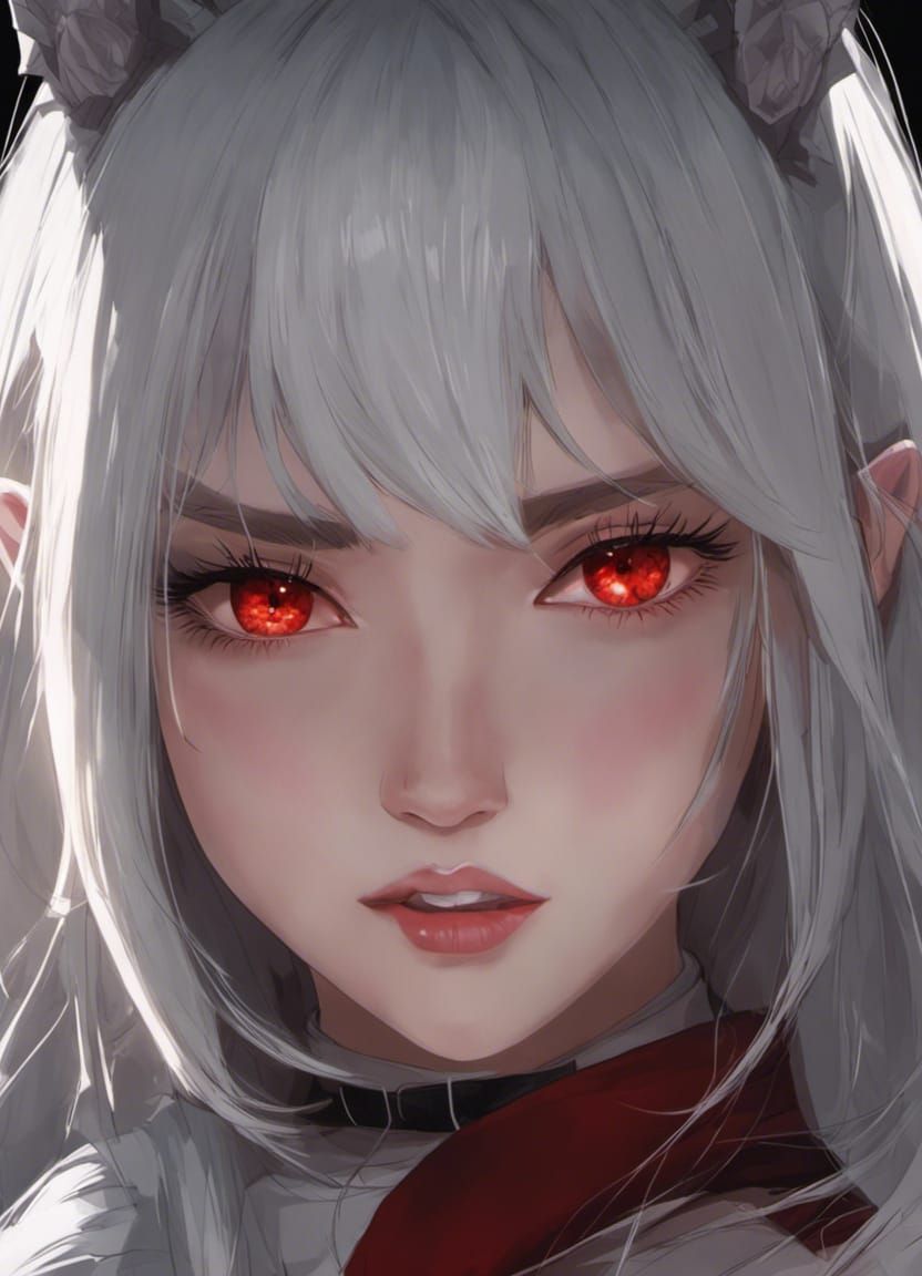 Vampire's Hunger: A Graffiti Art Style Digital Portrait