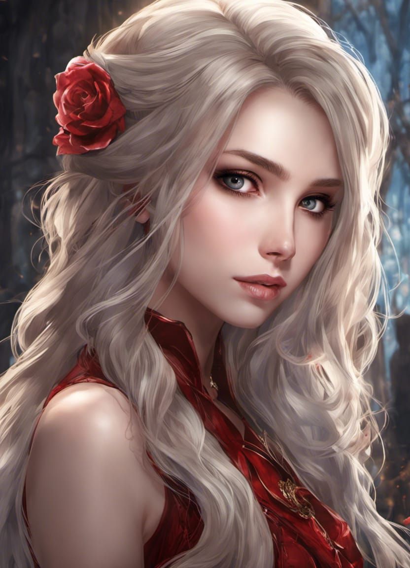 Vampire's Crimson Gaze: A Graffiti Art Portrait