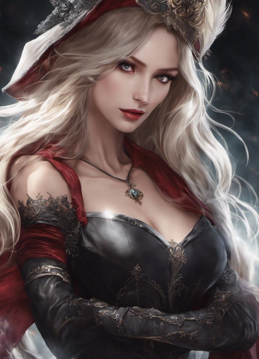 Vampire's Hunger: Crimson Eyes in Graffiti Art Style