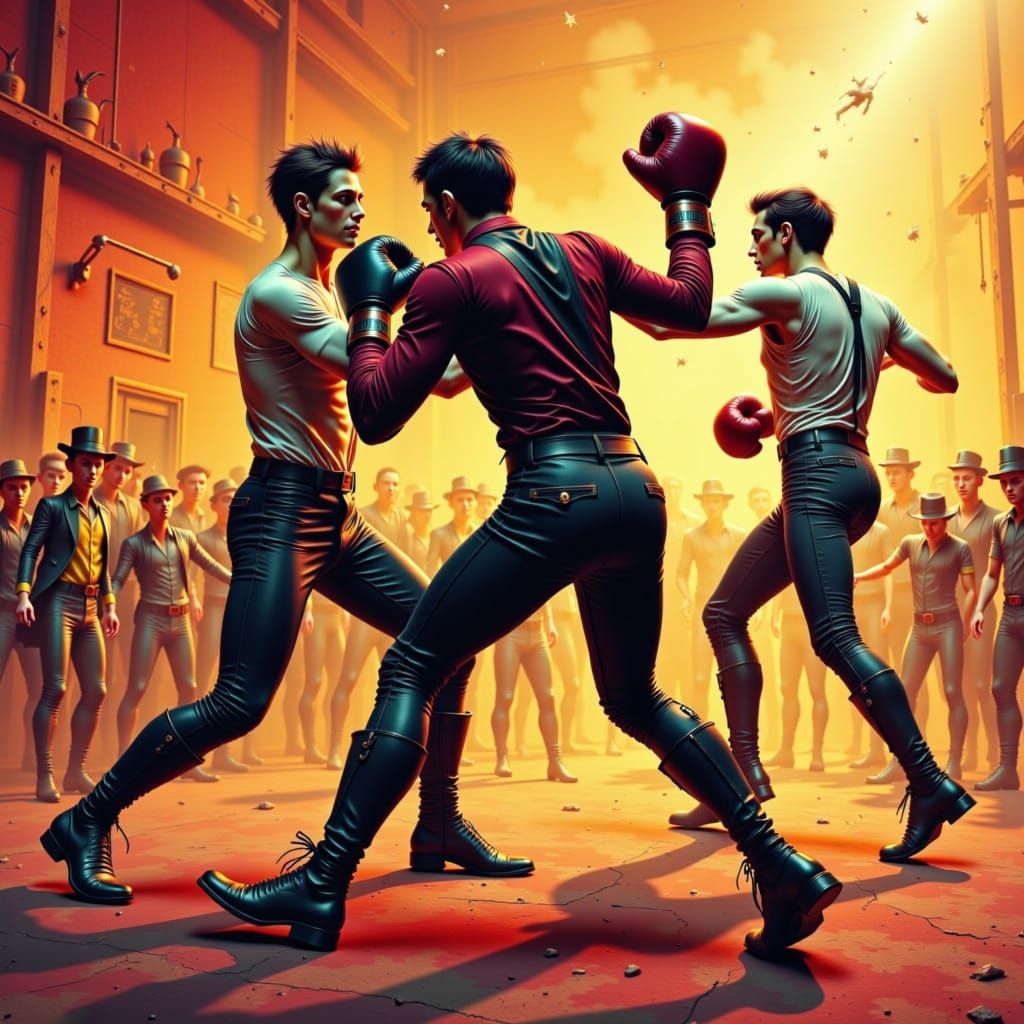 Gritty Bare-Knuckle Boxing Match in Old New York