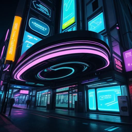 Futuristic High-Tech Traffic Light Concept Art