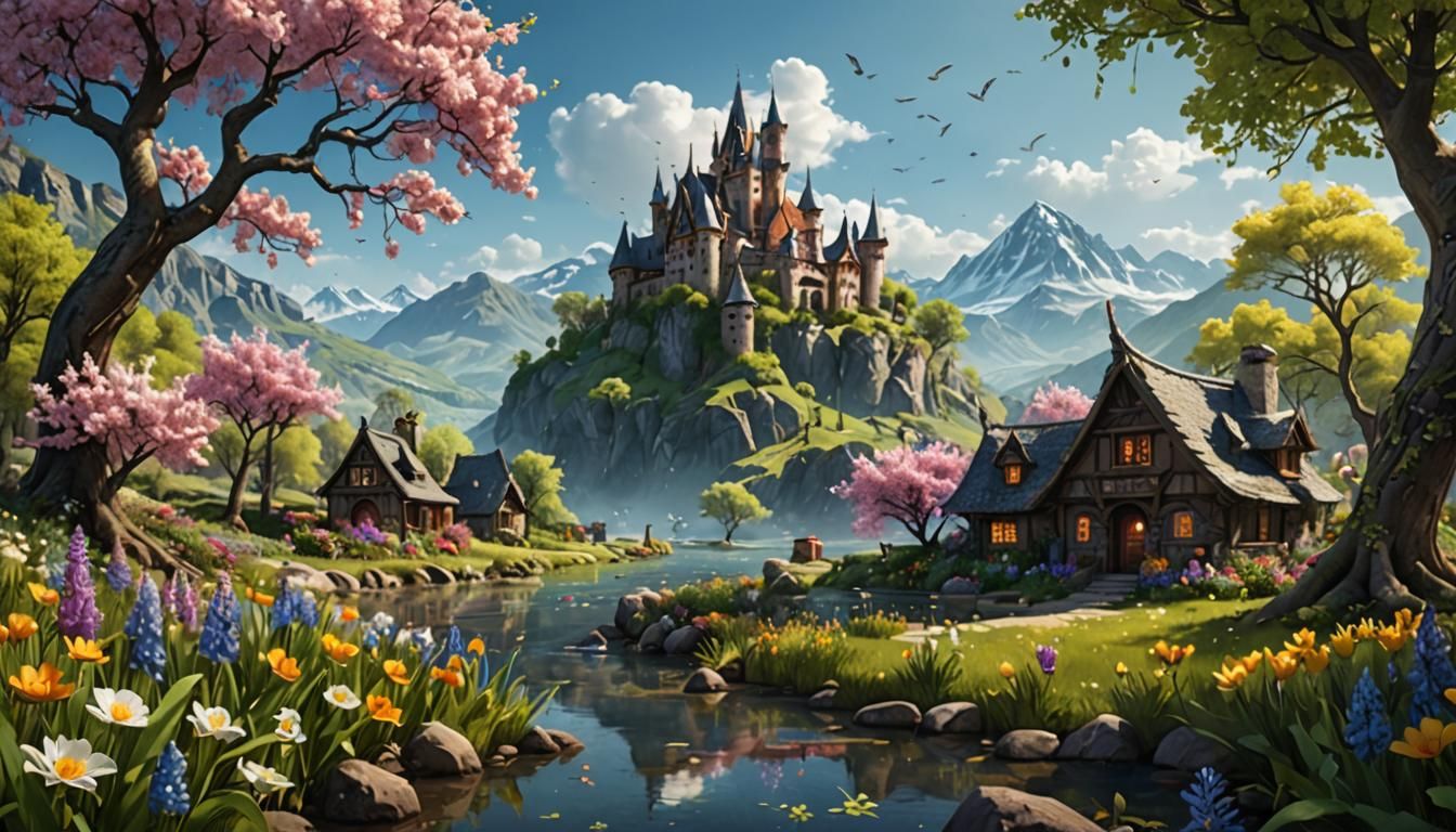 Spring Valley Fantasy Art: Creatures Emerge