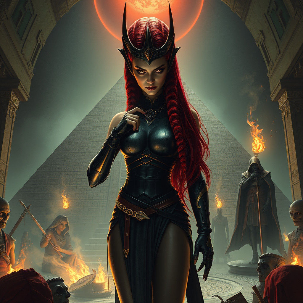 Izorra: Red-Haired Archer in Egyptian Pyramid