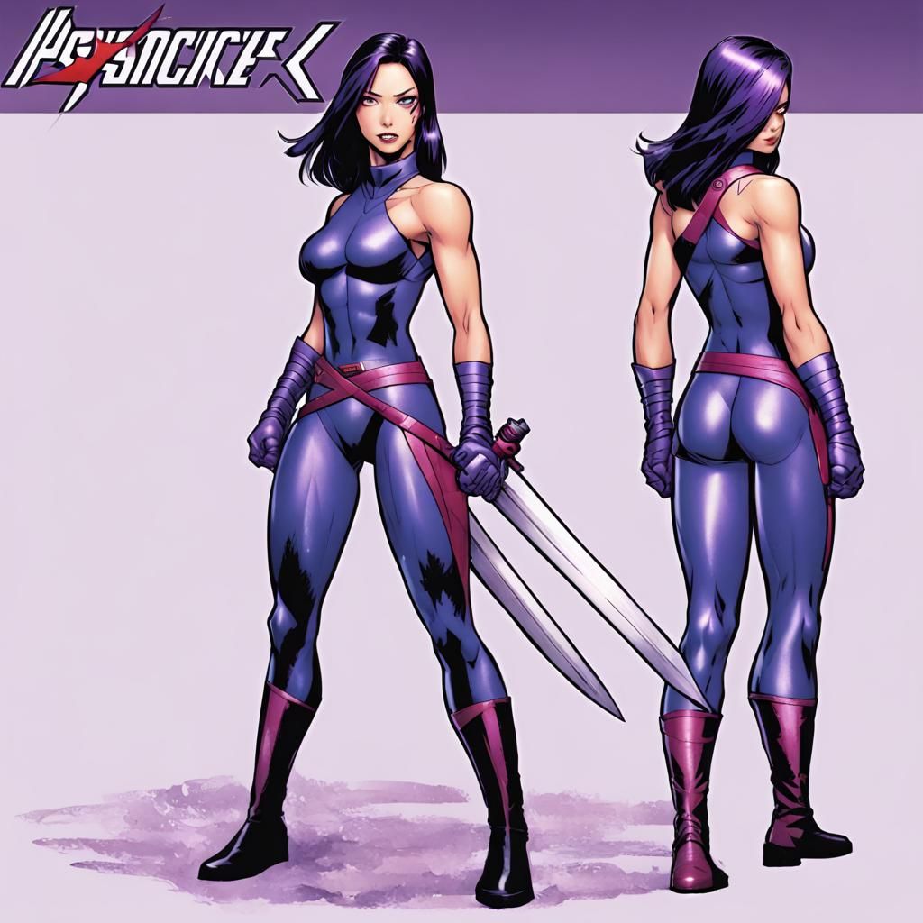 Psylocke Original Outfit Portrait