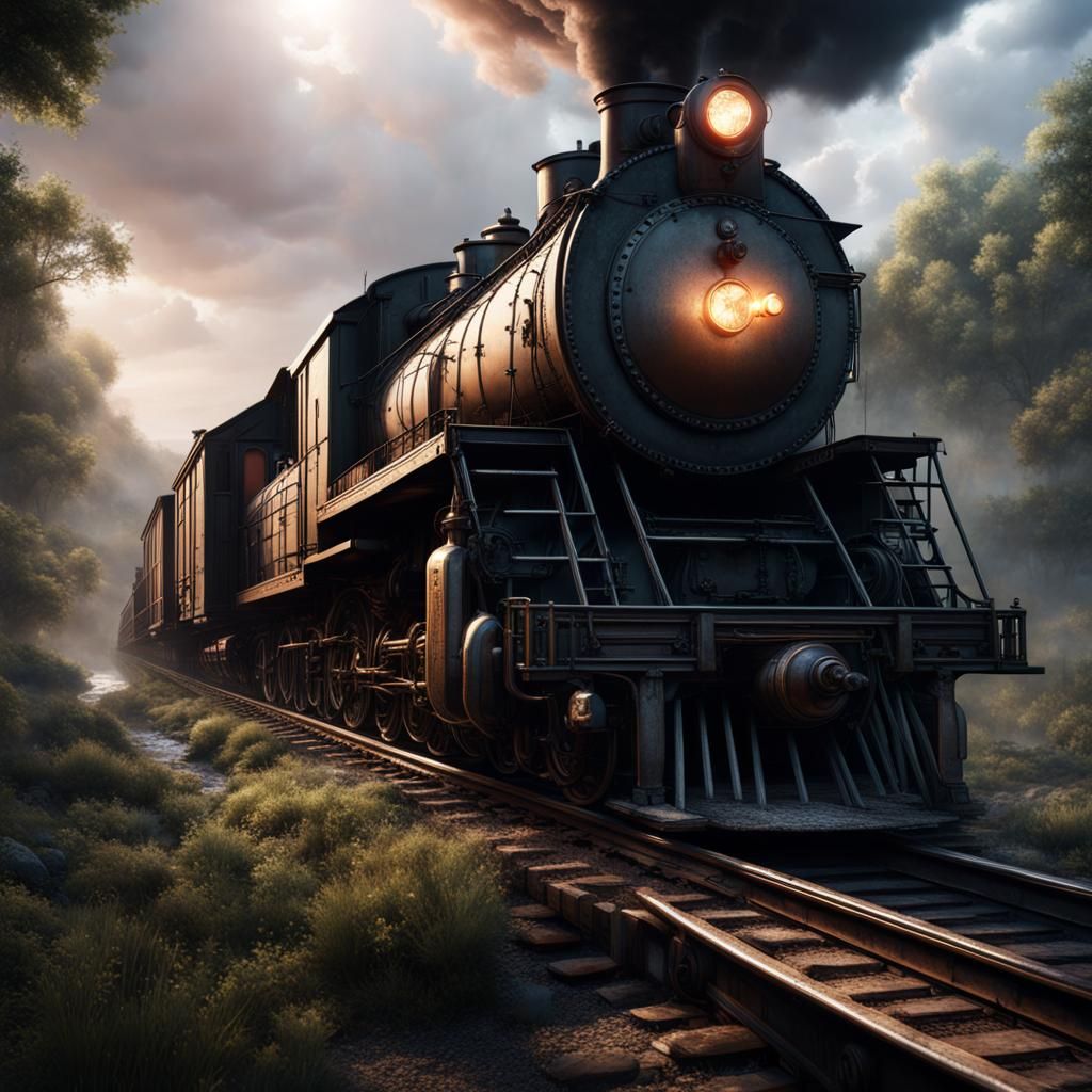 Hidden Freight Train of Tears: Fantasy Concept Art