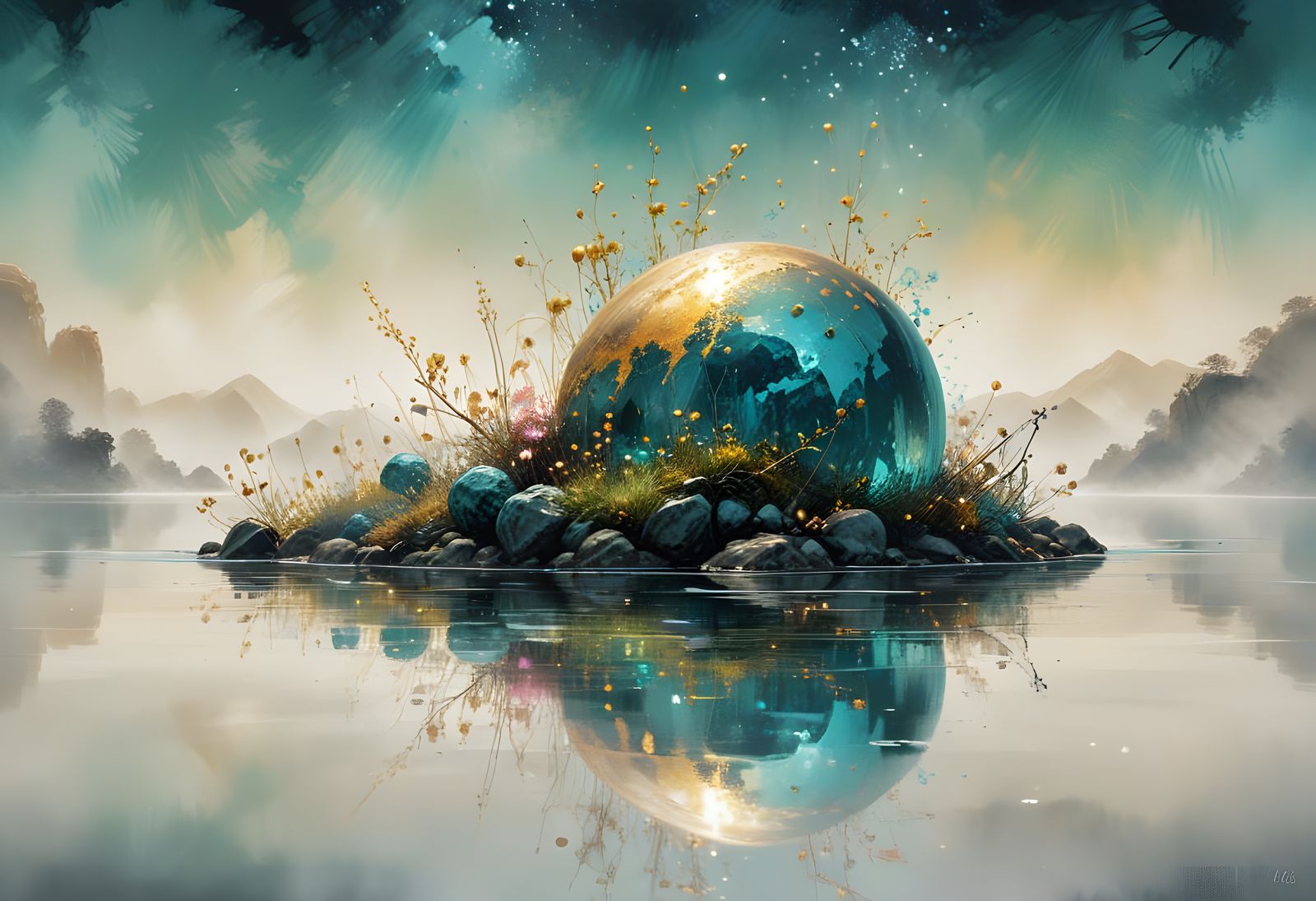 Divine Justice Miracle in Mystical Landscape