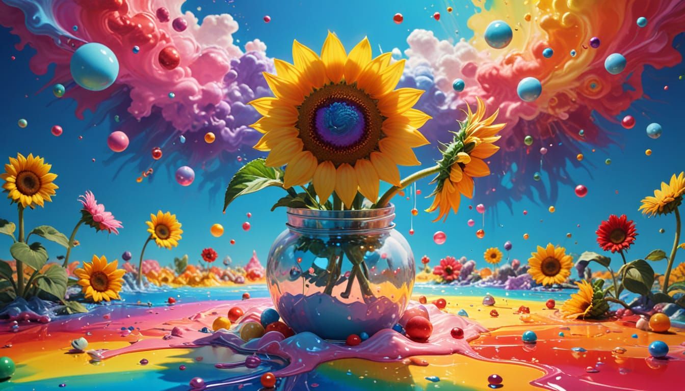 Whimsical Surrealism in Candyland Wonderland