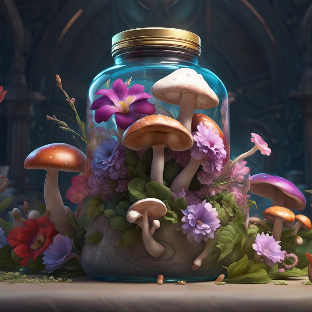 Intricate Protein Container Portrait in Unreal Engine 5