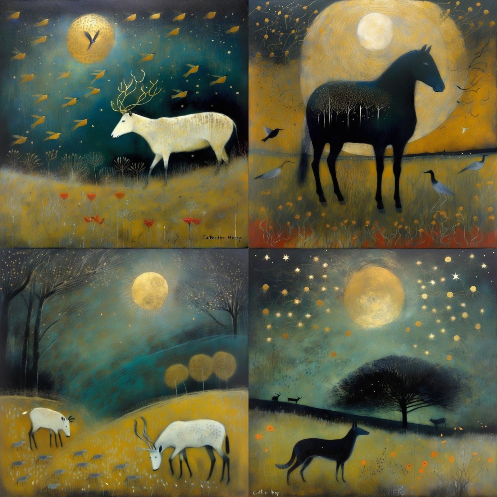 Ethereal Landscape Painting in Contemporary Style