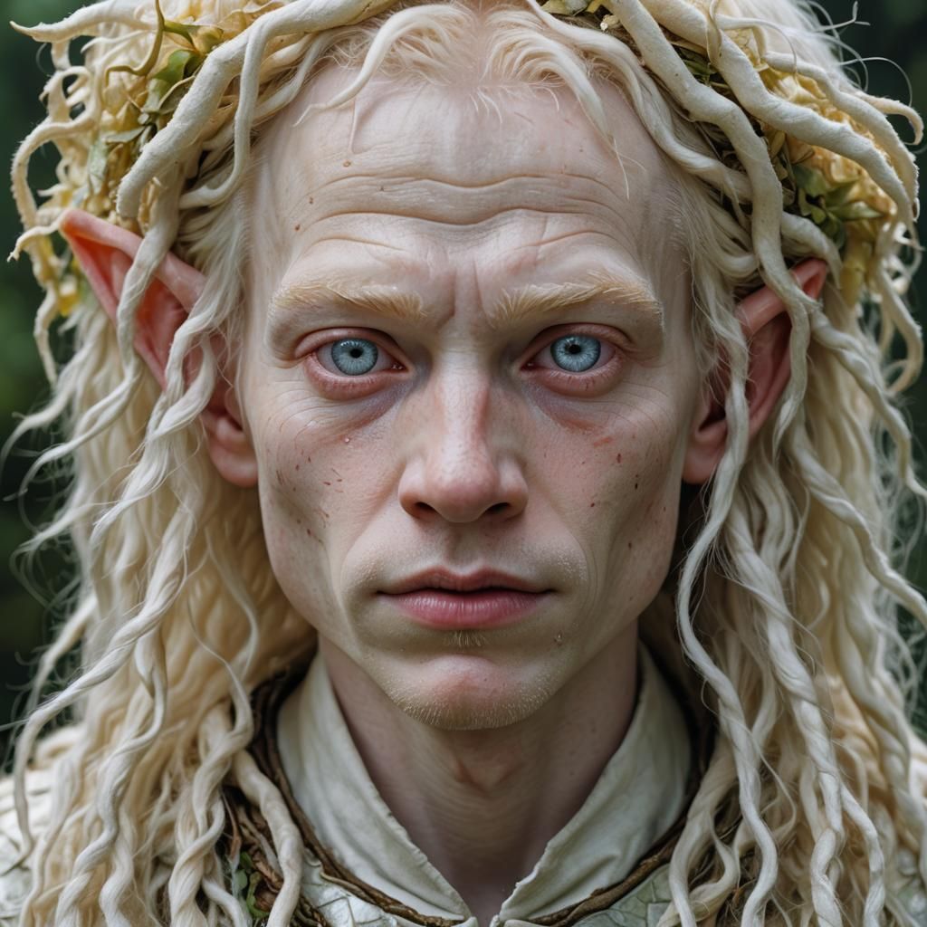 Albino Elf Portrait with Bokeh