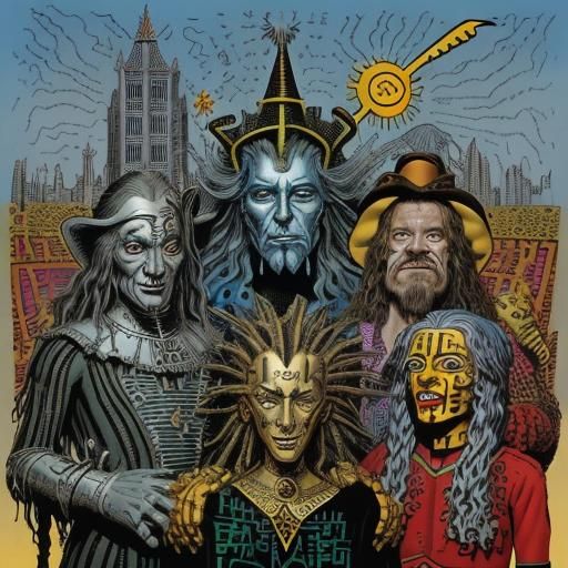 The Wizard of Oz in Comic Book Art Style