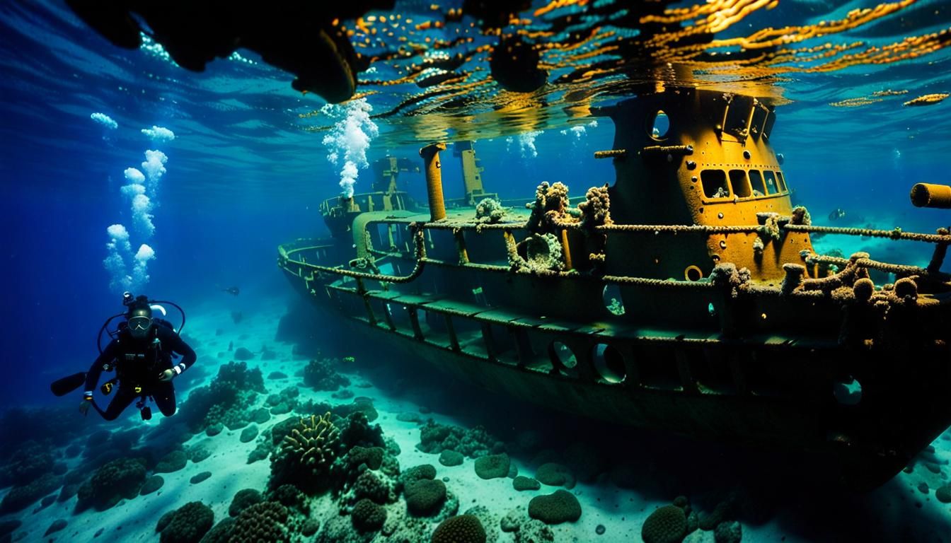 Underwater WWII Shipwreck Photography: Night Diving
