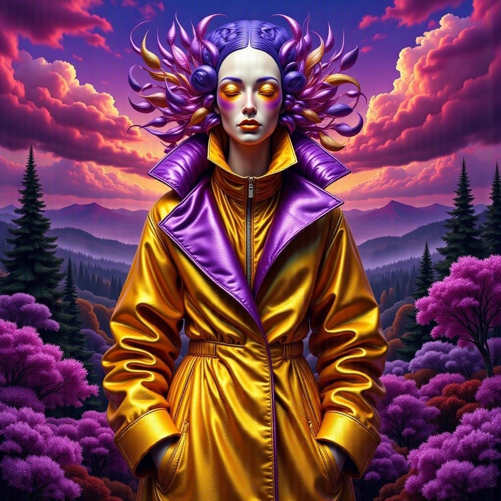 <lora:Metallica:1.0> Surrealistic metallic lady