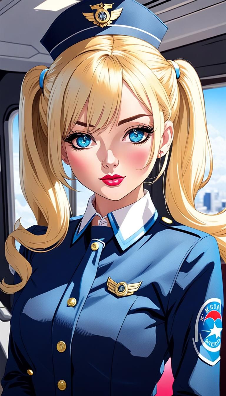 Air Stewardess Gina