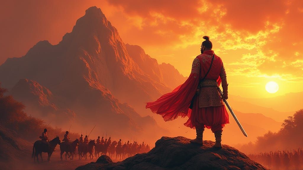 Warrior King Bappa Rawal in Ancient India