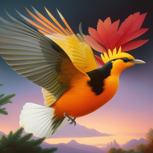 Orioles Singing: A Digital Avian Portrait